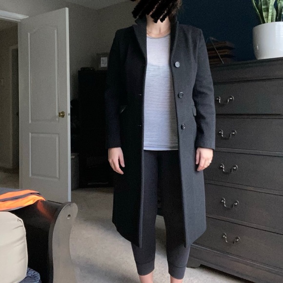 J. Crew Black Pea Coat - Picture 6 of 9